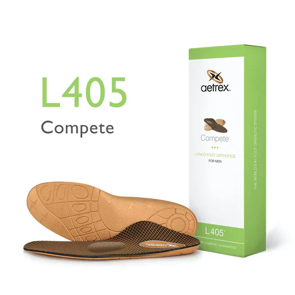 AETREX COMPETE ORTHOTICS W/ METATARSAL SUPPORT MEN'S