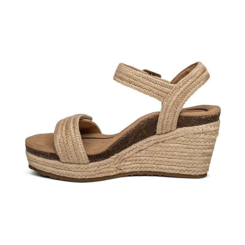 AETREX SYDNEY QUARTER STRAP ESPADRILLE WEDGE WOMEN'S - Image 10