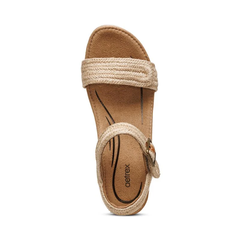 AETREX SYDNEY QUARTER STRAP ESPADRILLE WEDGE WOMEN'S - Image 11