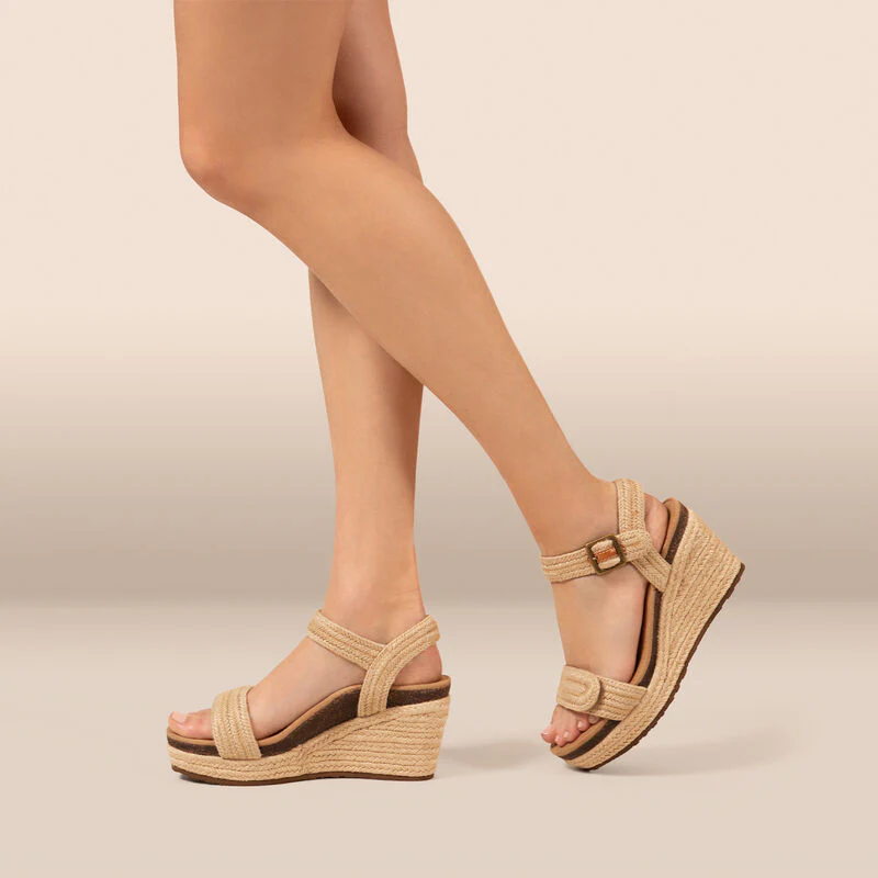 AETREX SYDNEY QUARTER STRAP ESPADRILLE WEDGE WOMEN'S - Image 13