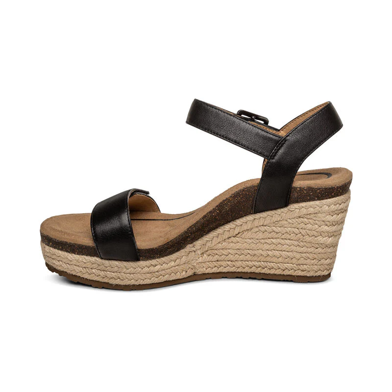 AETREX SYDNEY QUARTER STRAP ESPADRILLE WEDGE WOMEN'S - Image 3